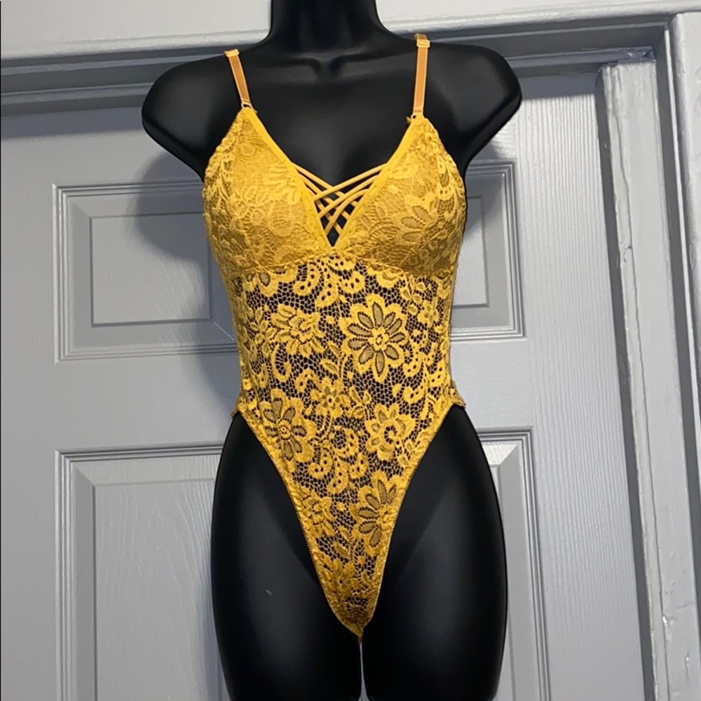 Golden bodysuit